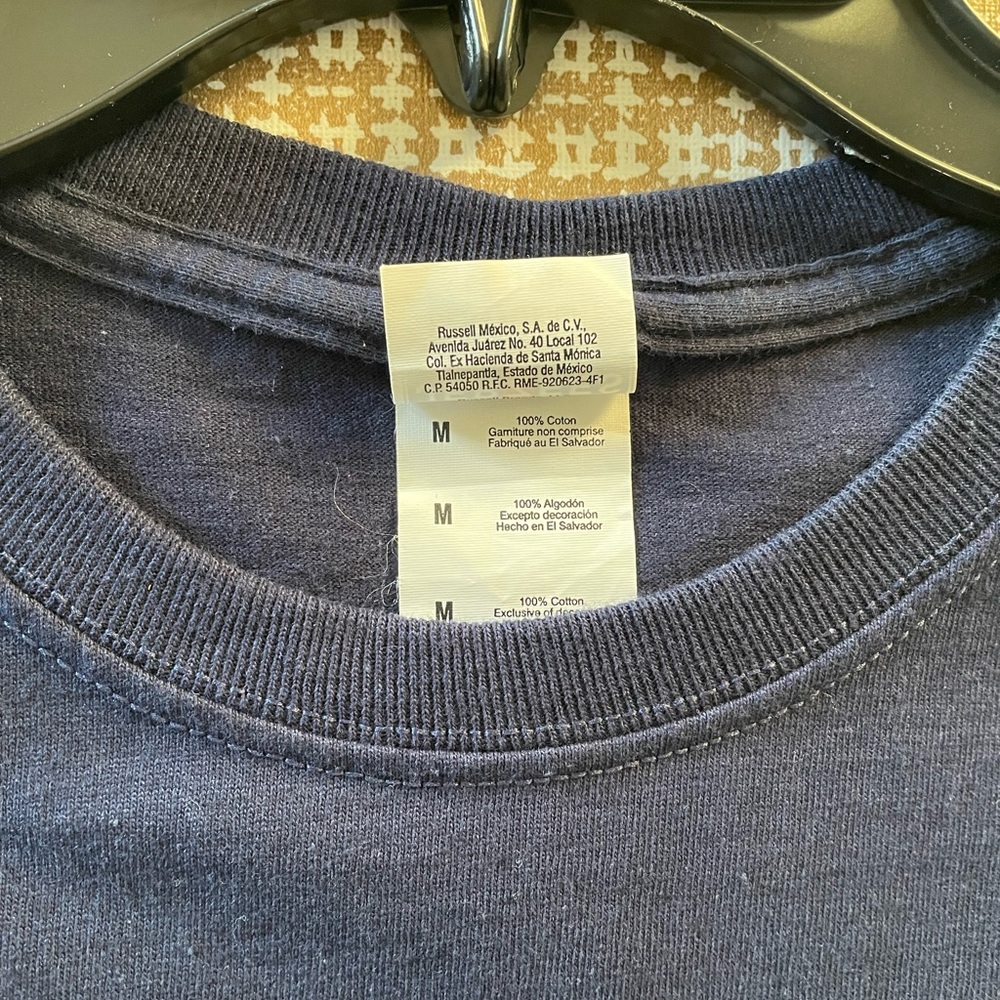 Brooks Run Happy Tshirt Jerzees Brand Navy Blue Men’s Medium GUC - Picture 4 of 7